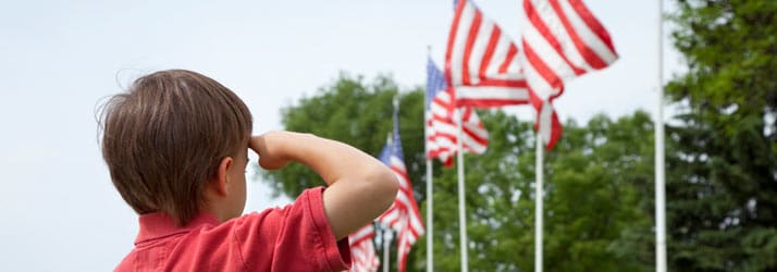 Chiropractic Irving TX Little Boy Saluting Flag Chiropractic Irving TX Little Boy Saluting Flag